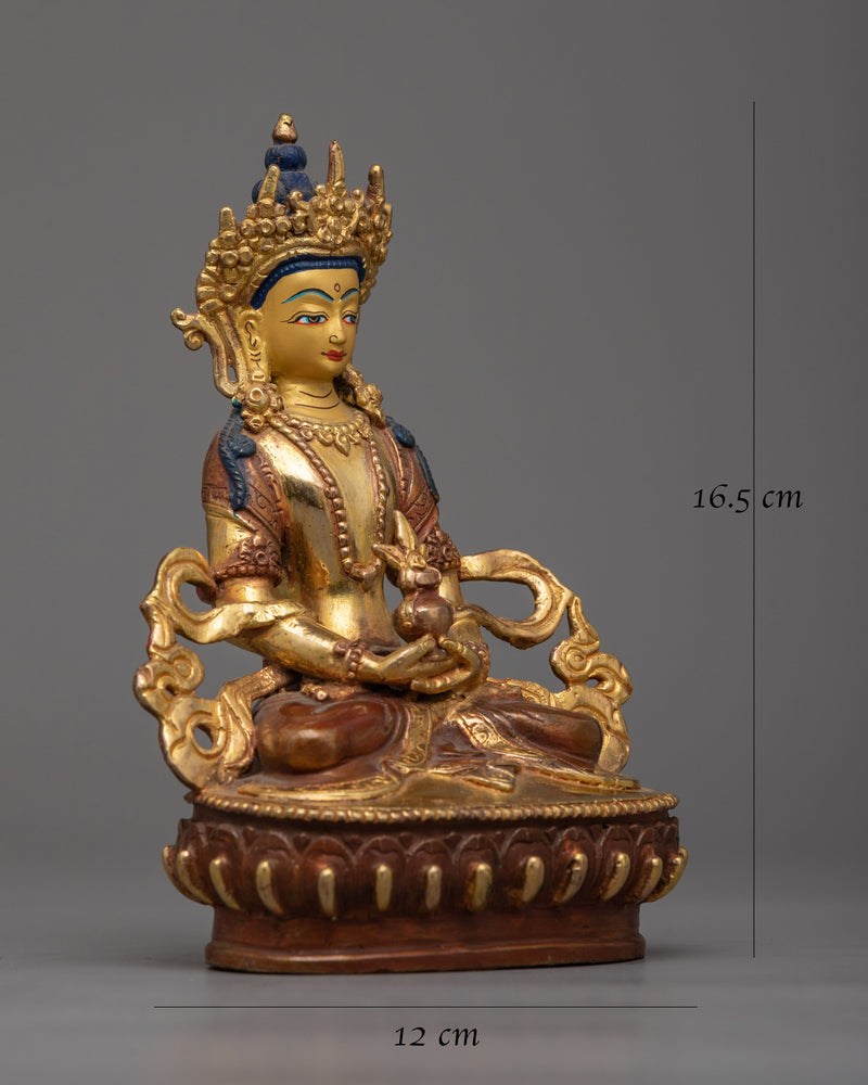 Amitabha Buddha of Pure Land Statue | Enhanced with 24K Gold Plating for Divine Radiance