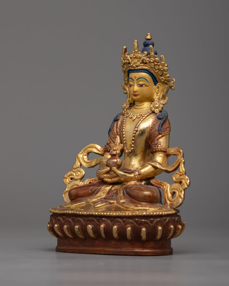 Amitabha Buddha of Pure Land Statue | Enhanced with 24K Gold Plating for Divine Radiance