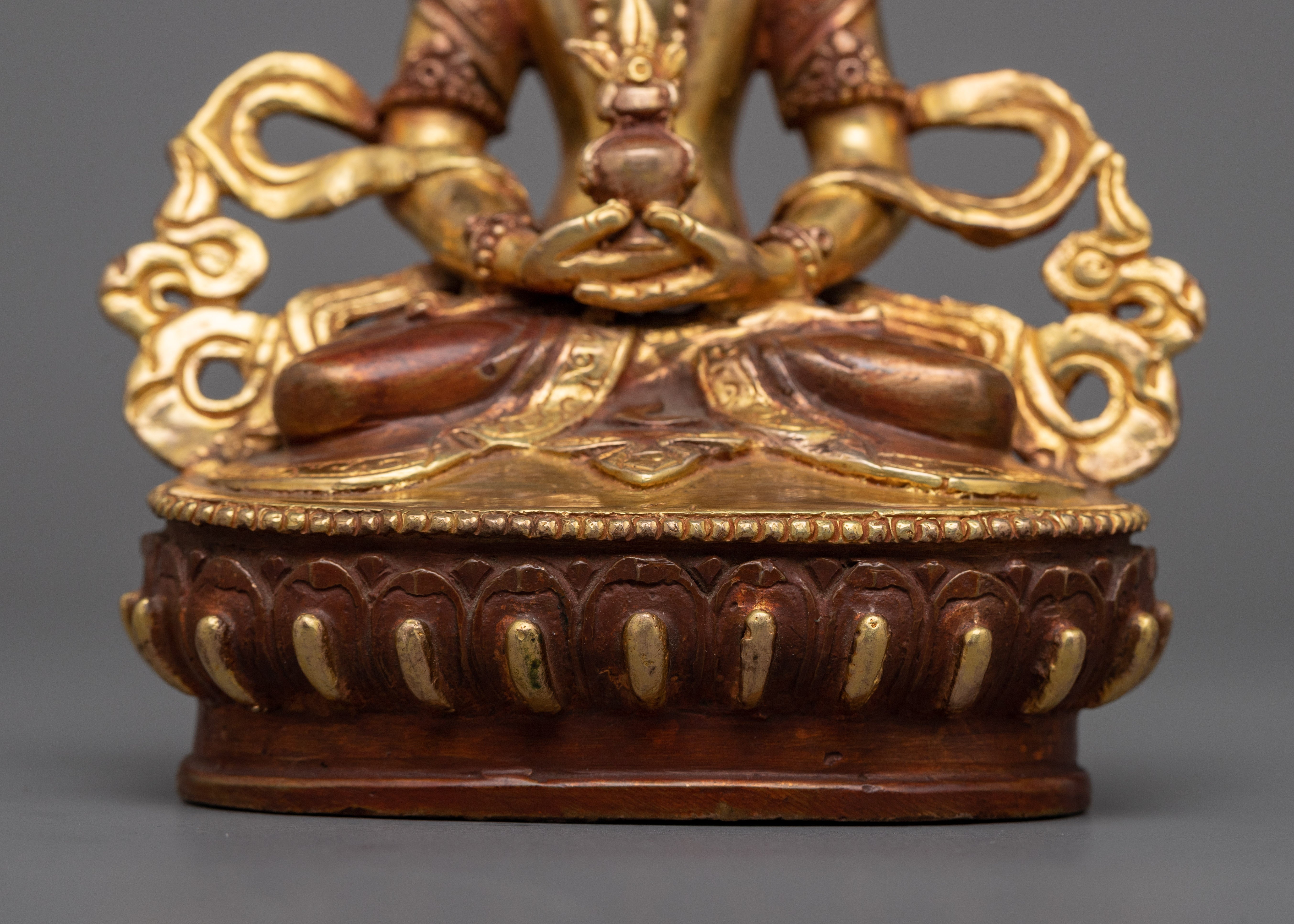 Amitabha Buddha of Pure Land Statue | Enhanced with 24K Gold Plating for Divine Radiance
