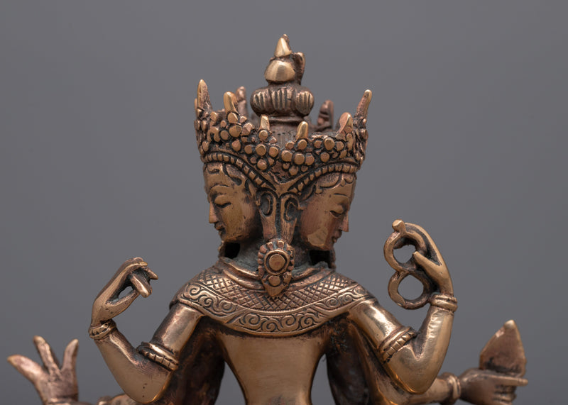 Vasudhara Copper Statue | Tibetan Copper Dakini Art