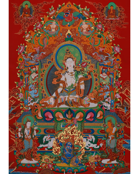 Tara with Buddhas and Bodhisattvas
