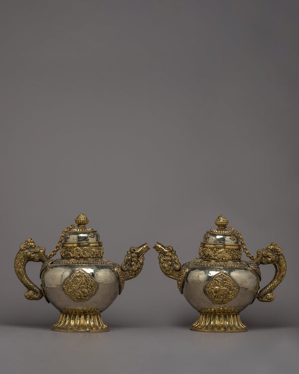 Tibetan Tea Pot Set | Elevate Your Home Decor with Authentic Tibetan Elegance