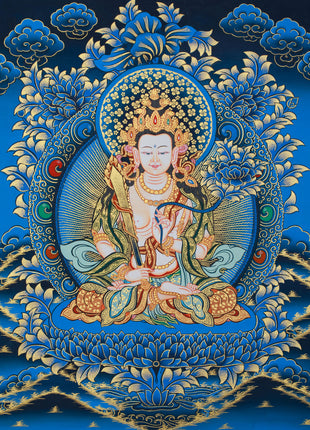Thangka Of Bodhisattva Manjushri