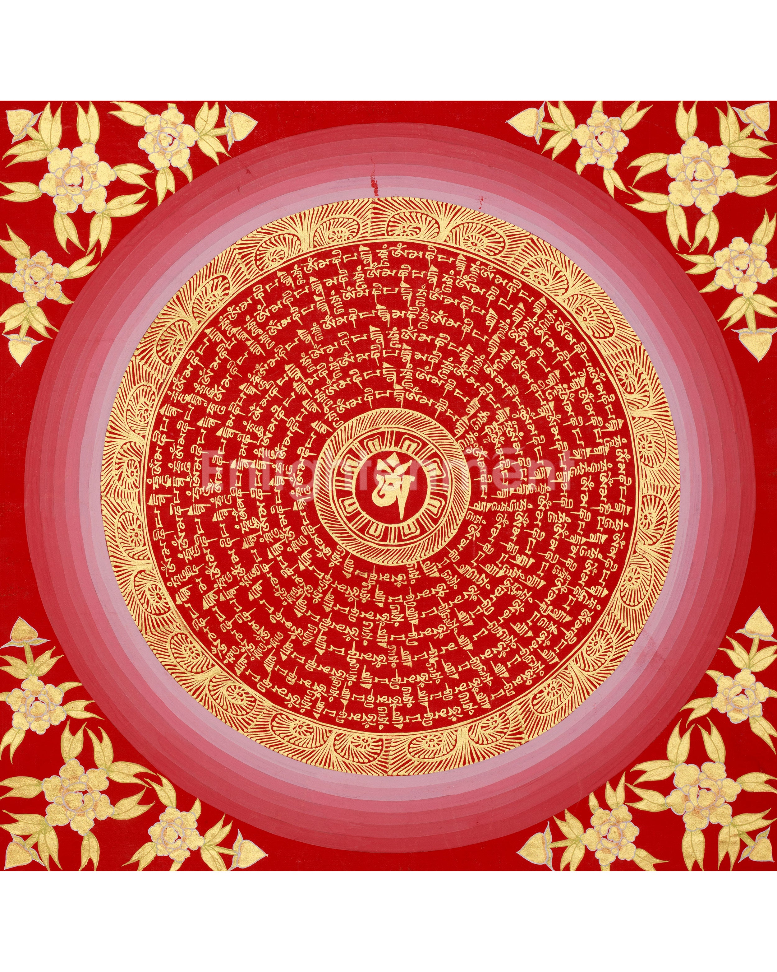 Thangka of Mantra Mandala