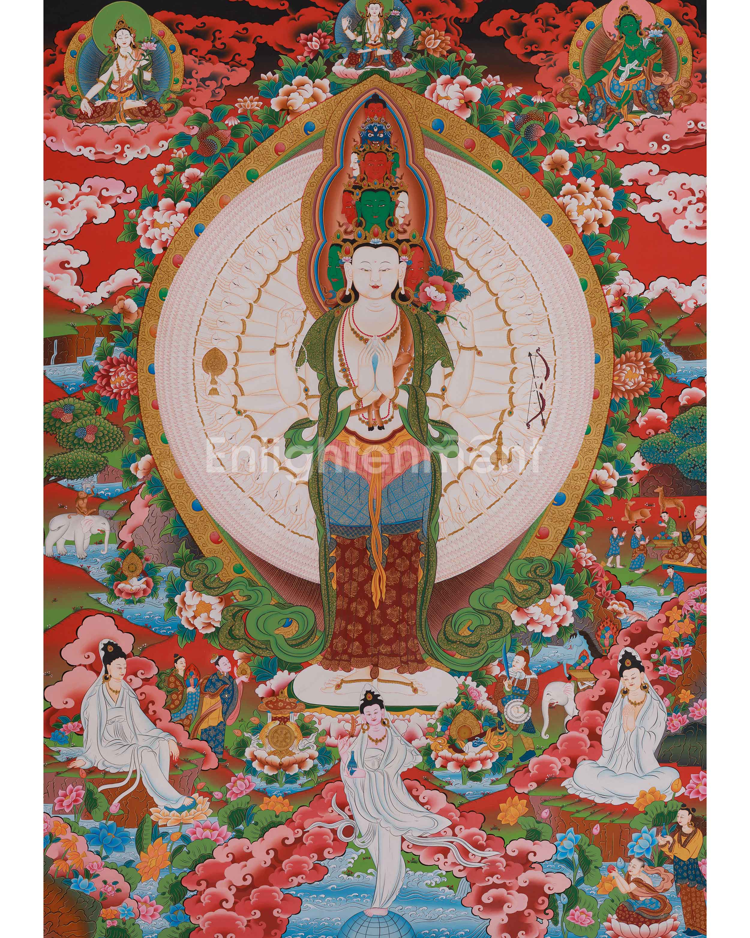 Tibetan Art of 1000 Armed Chenrezig