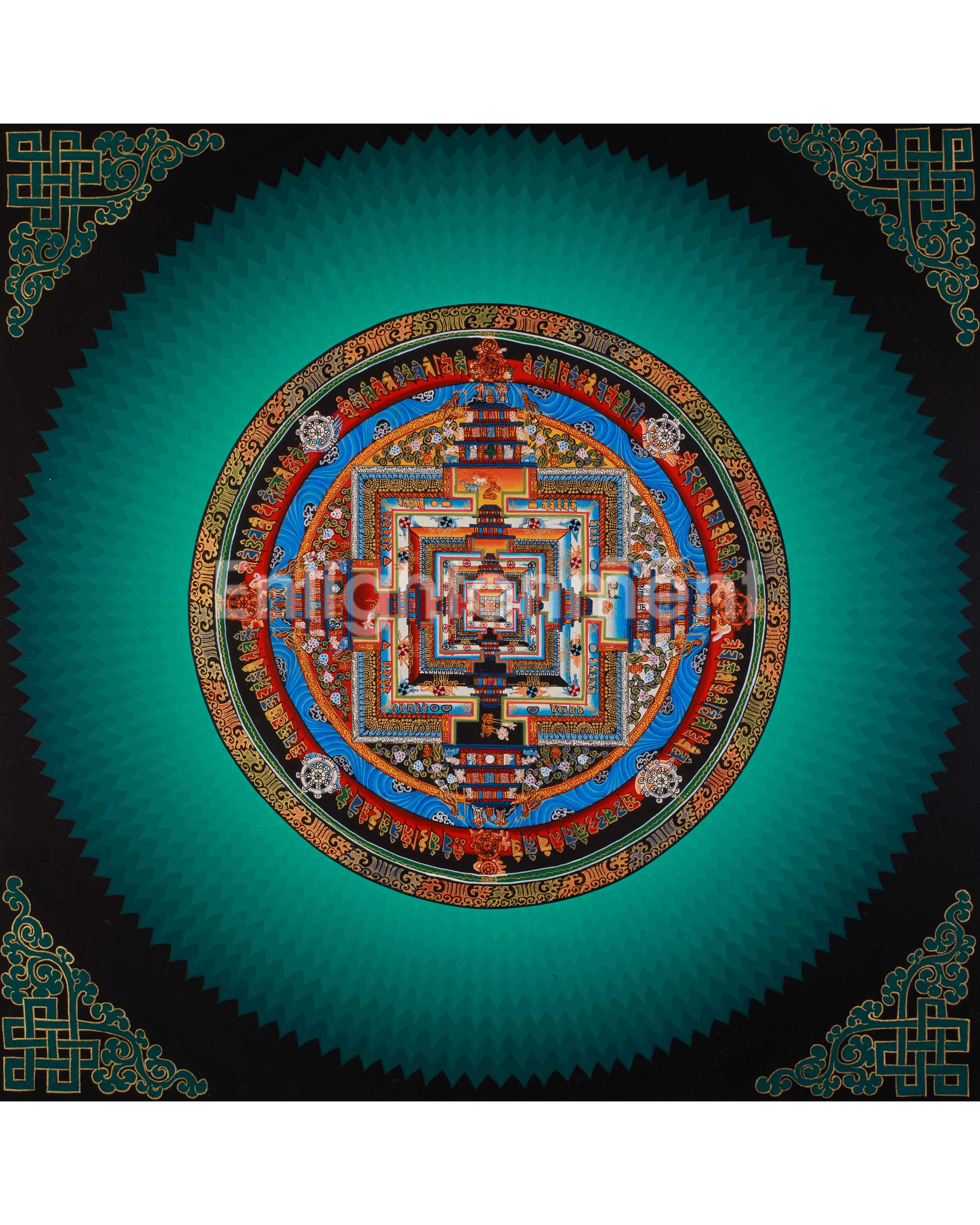 Tibetan Artwork of Kalachakra Mandala
