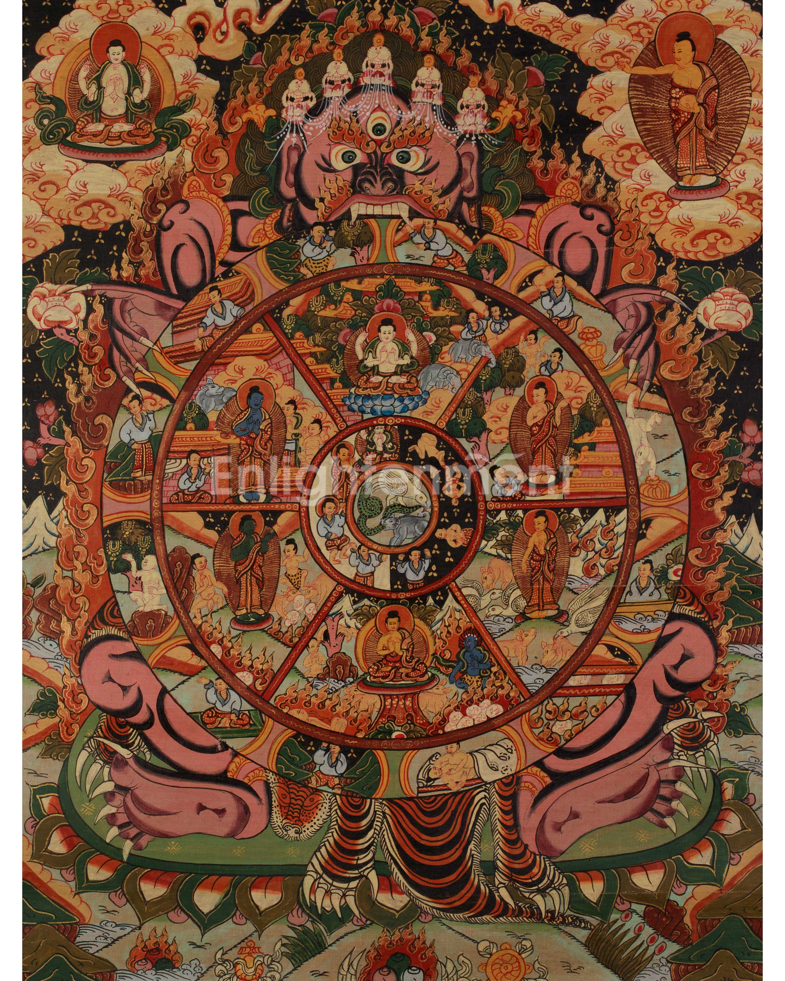 Tibetan Bhavachakra Art 
