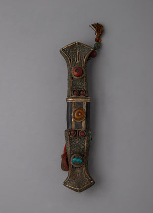 Tibetan Buddhist Design Knife |  Ancient Design with Cultural Symbolism