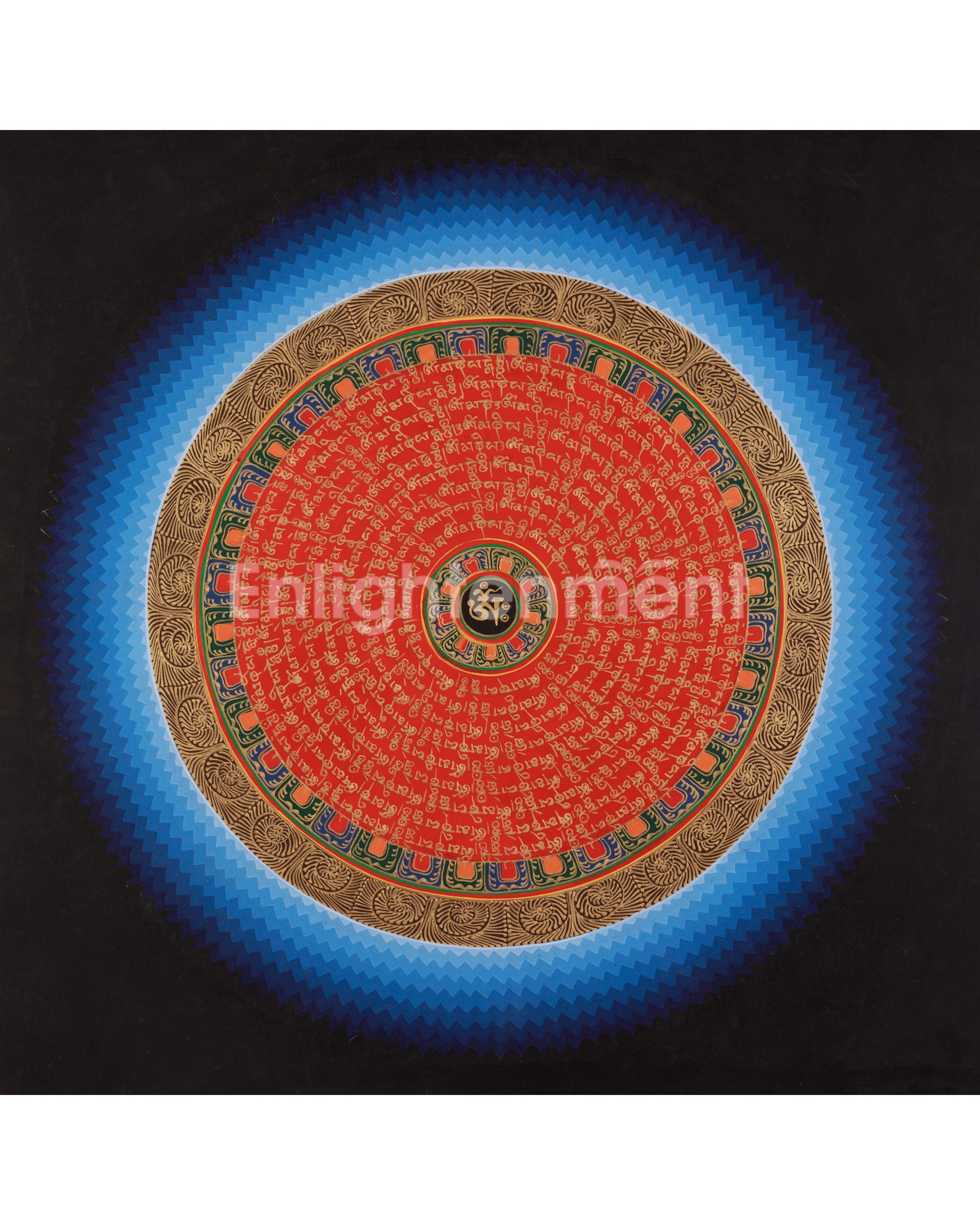Tibetan Buddhist Mantra Mandala Art 