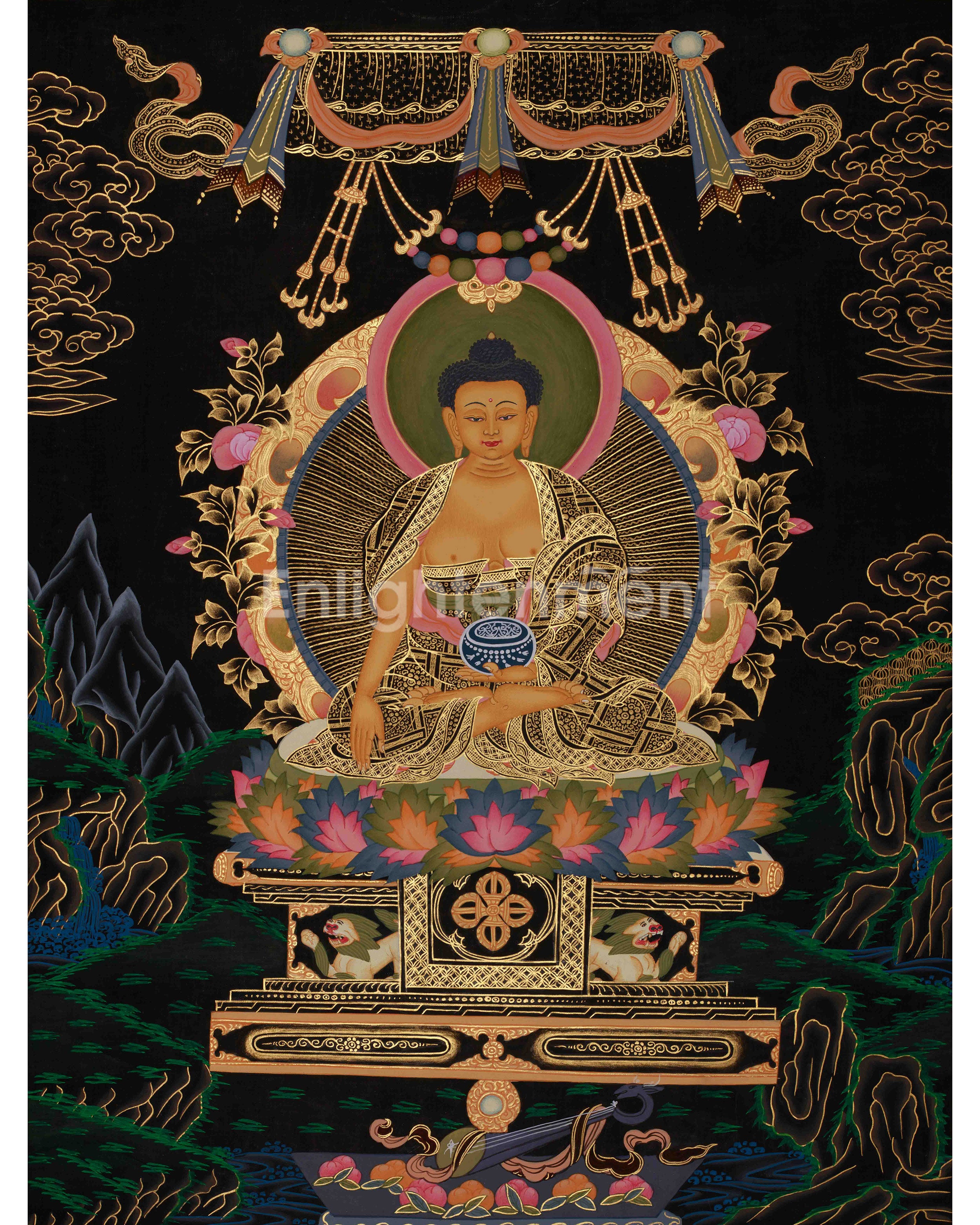 Tibetan Buddhist Shakyamuni Artwork