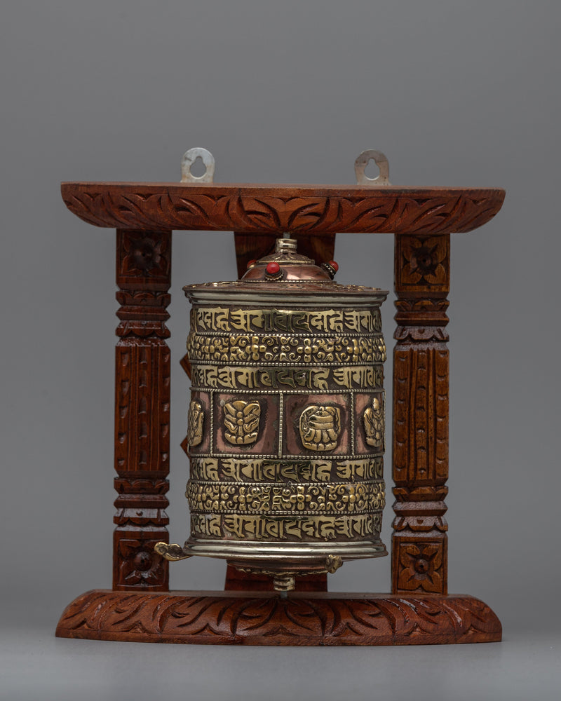 Tibetan Copper Prayer Wheel