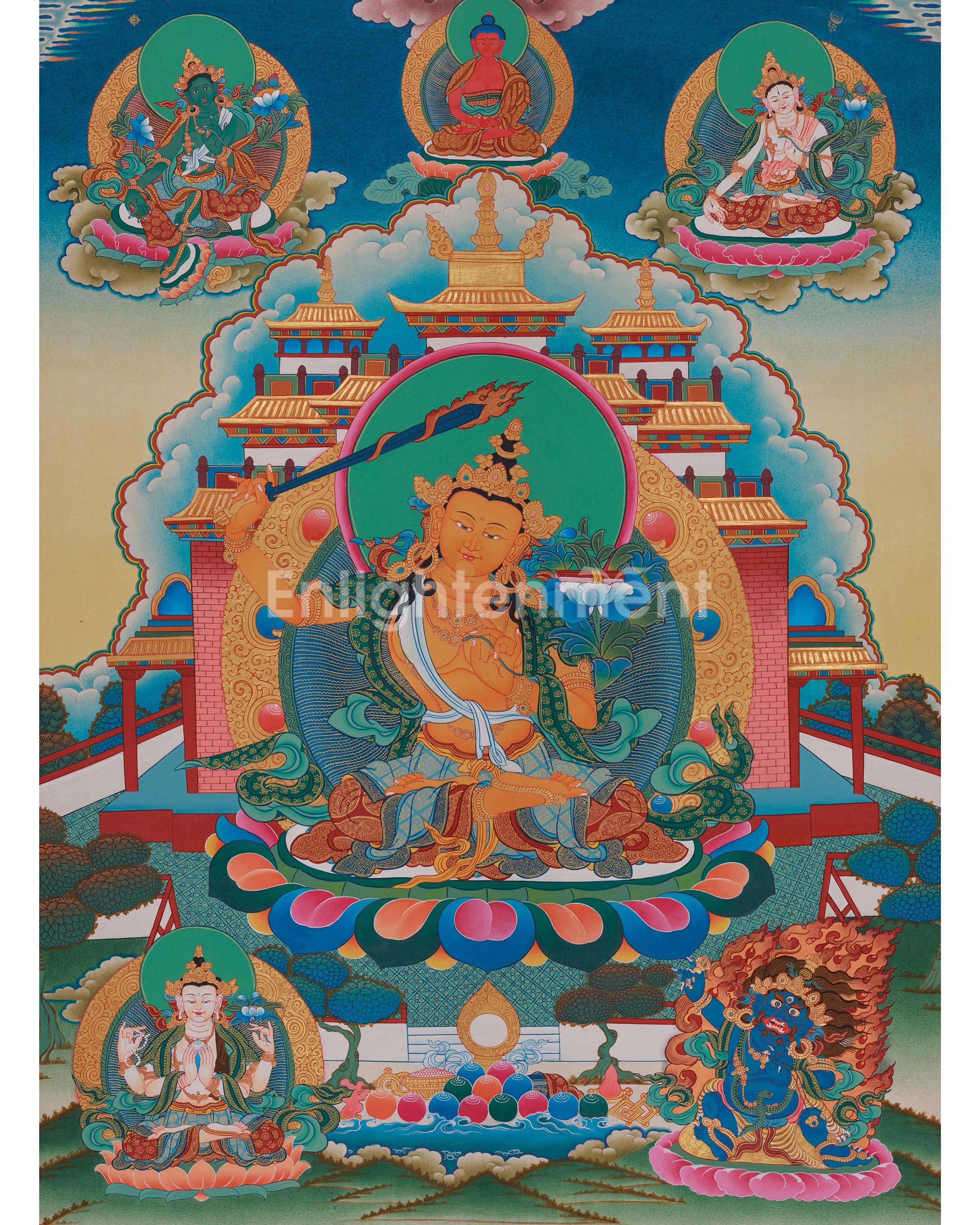 Tibetan Deity Manjushri Thangka