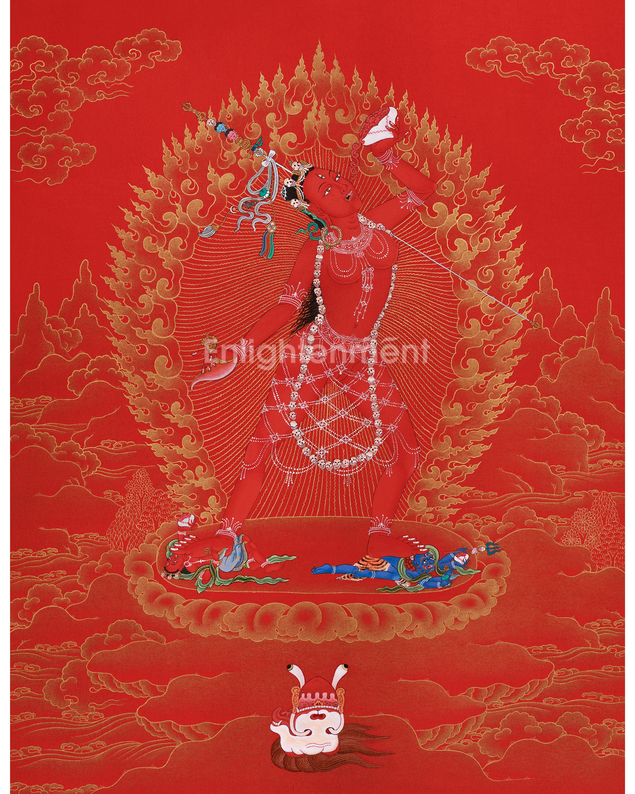 Tibetan Thangka of Vajrayogini 