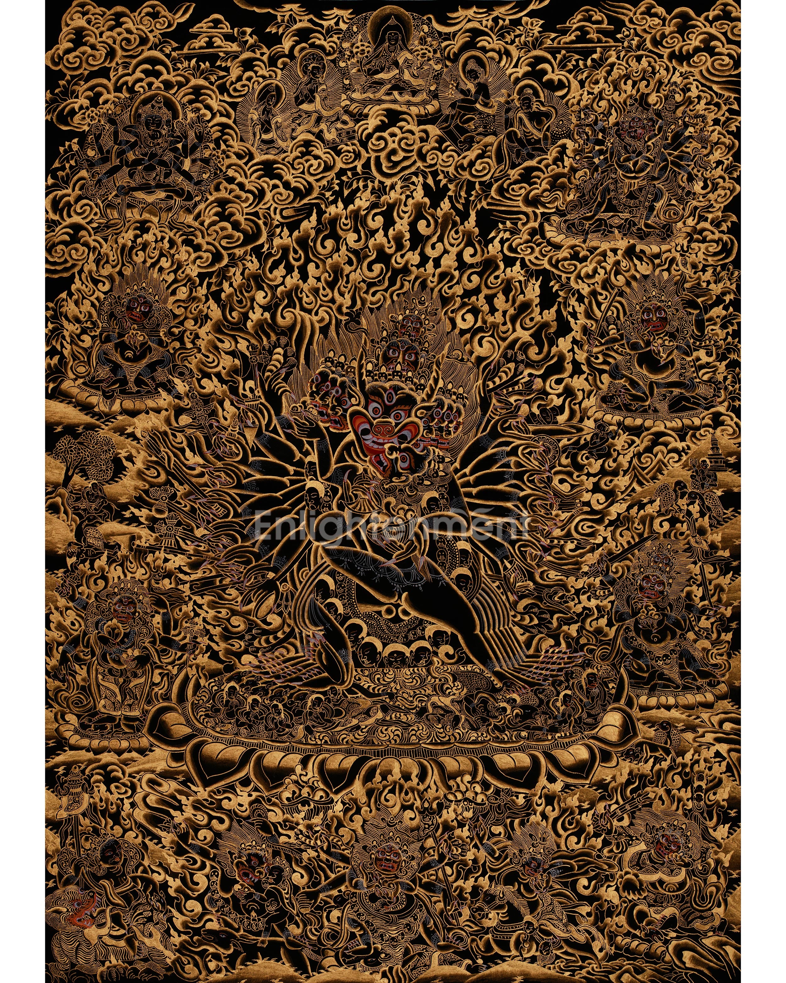 Tibetan Thangka of Yamantaka 