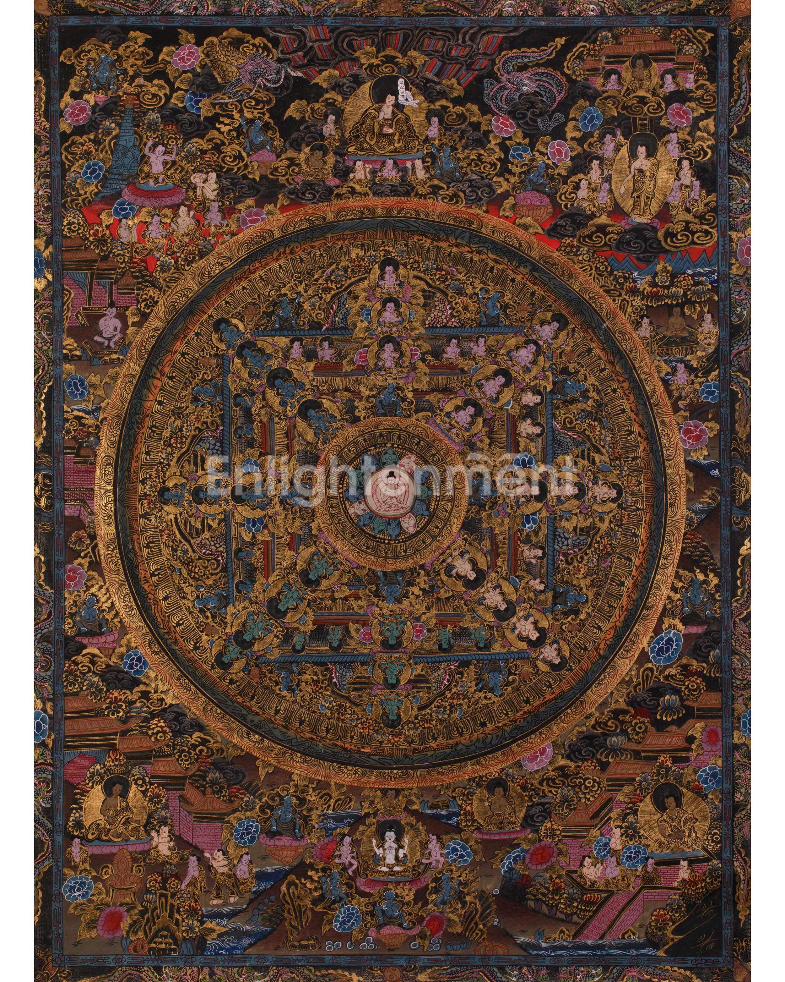 Tibetan deity Mandala Art