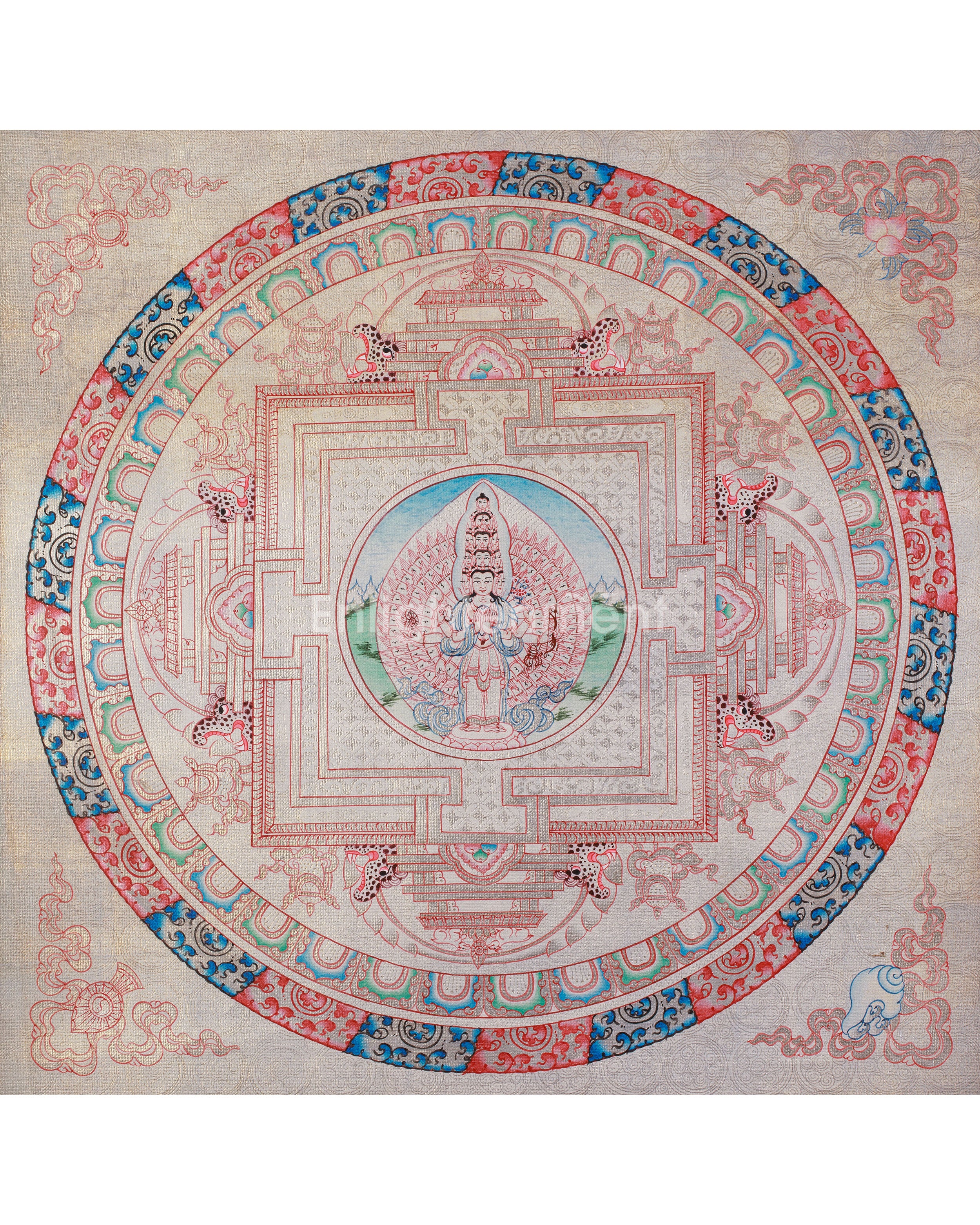 Traditional 1000 Armed Chenrezig Mandala