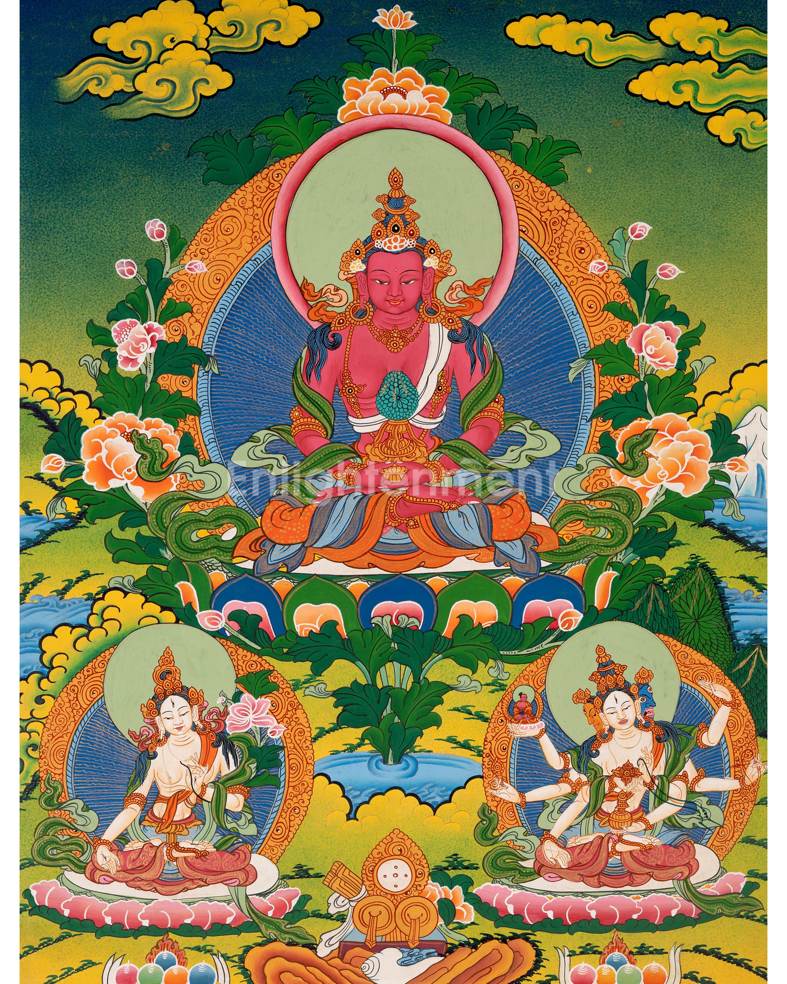 Amitayus Buddha Thangka