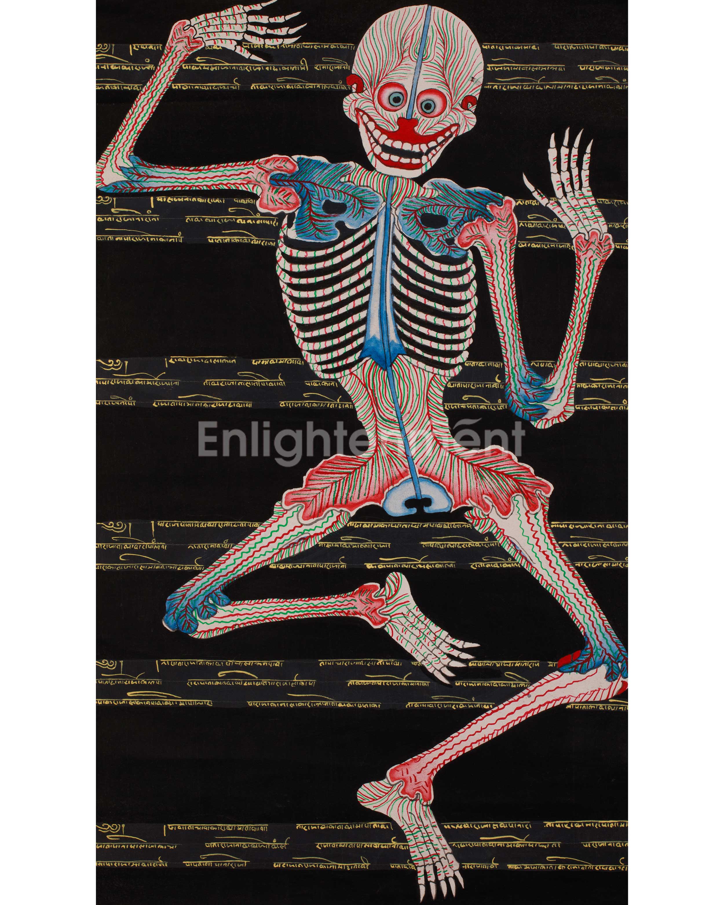 Traditional Thangka of Human Anatomy 