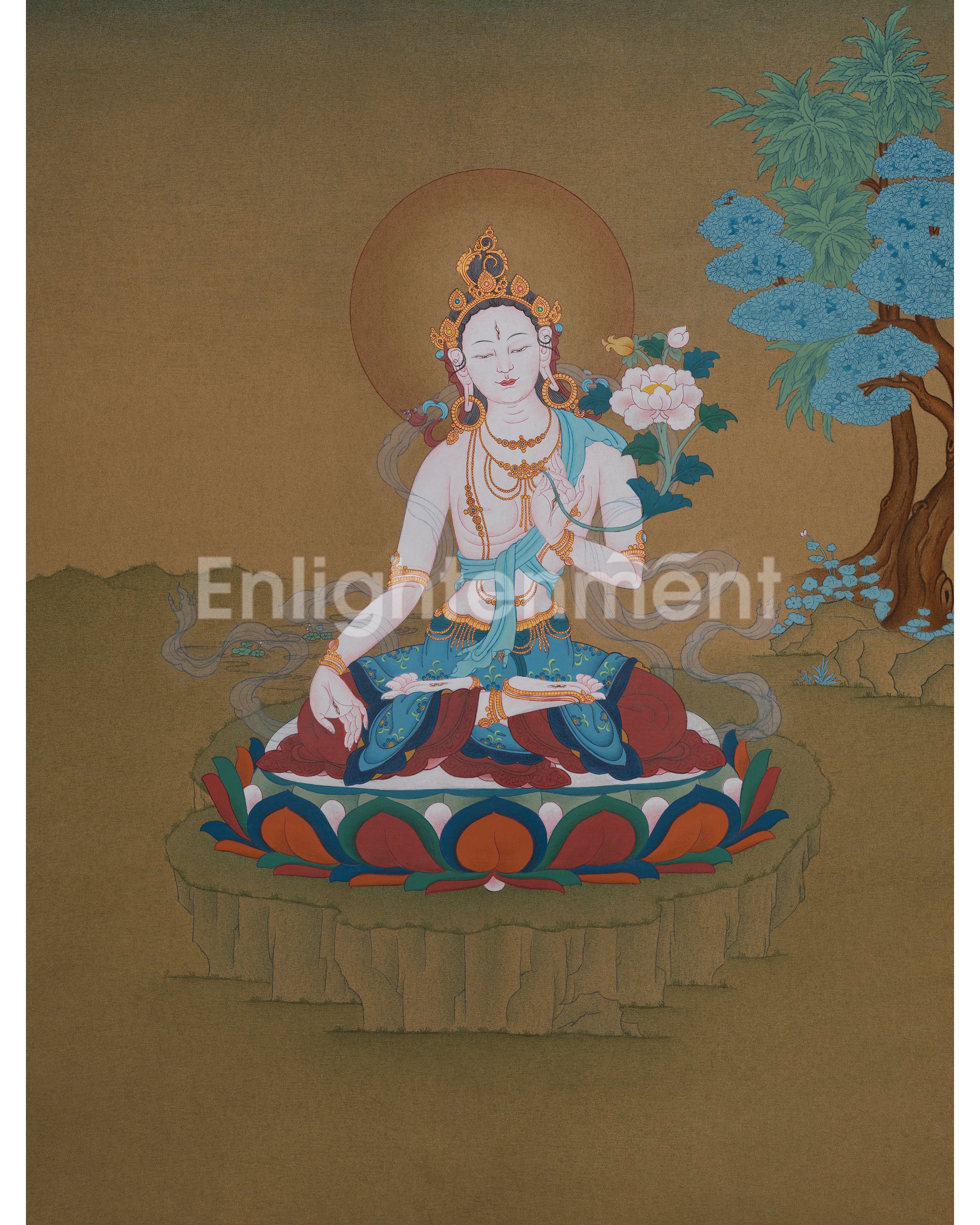 Traditional White Tara Art 