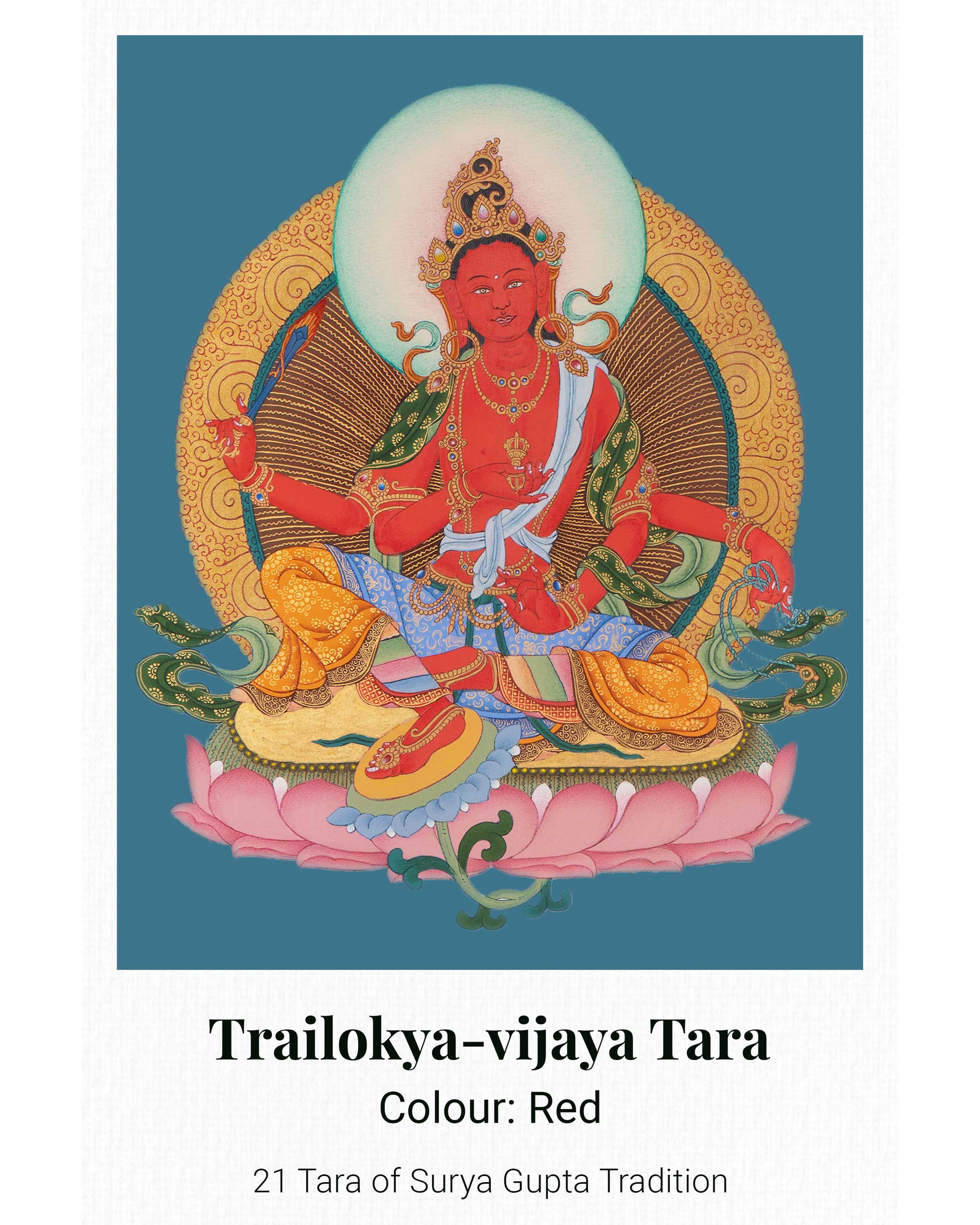 21 Tara Canvas Print | Spiritual Artwork of the 21 Transformative Forms of Goddess Tara