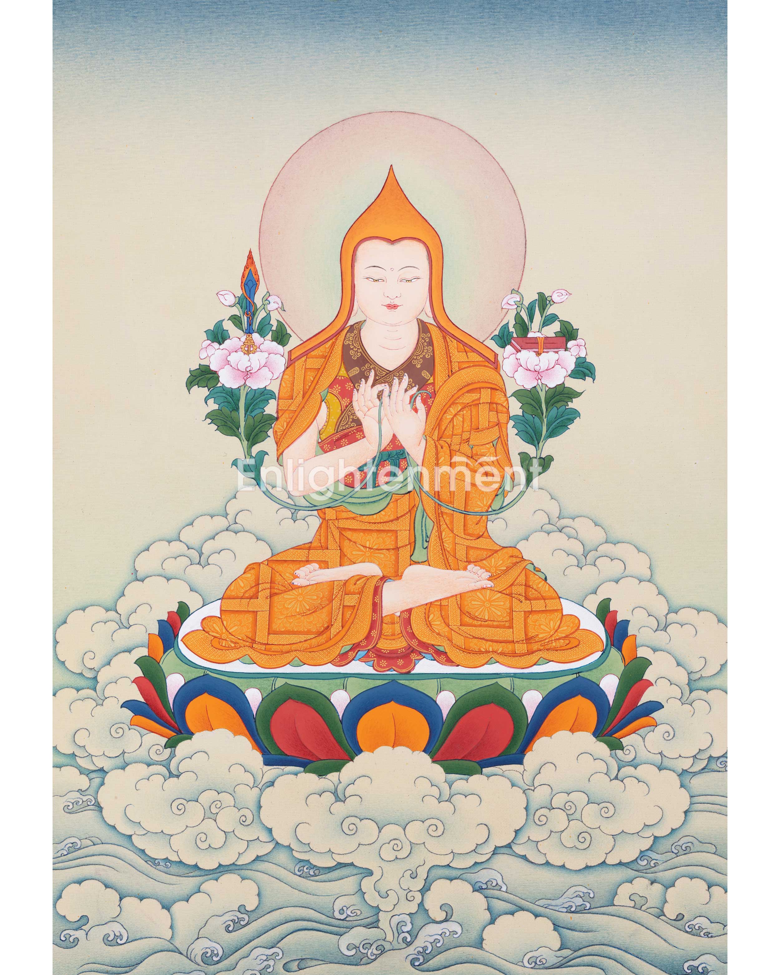 Exquisite Thangka Art Of Je Tsongkhapa 