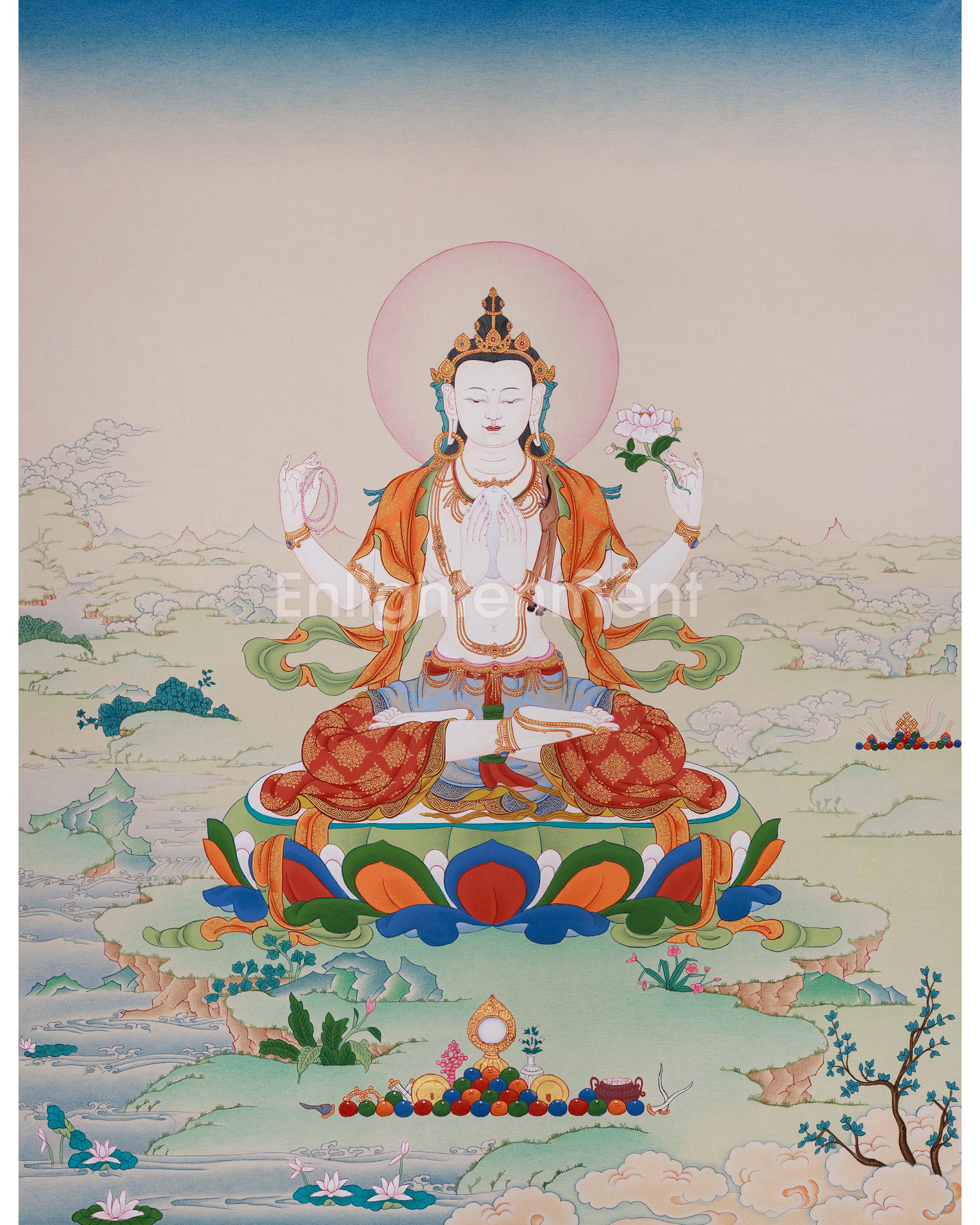 Universal Compassion Thangka of Avalokiteshvara 