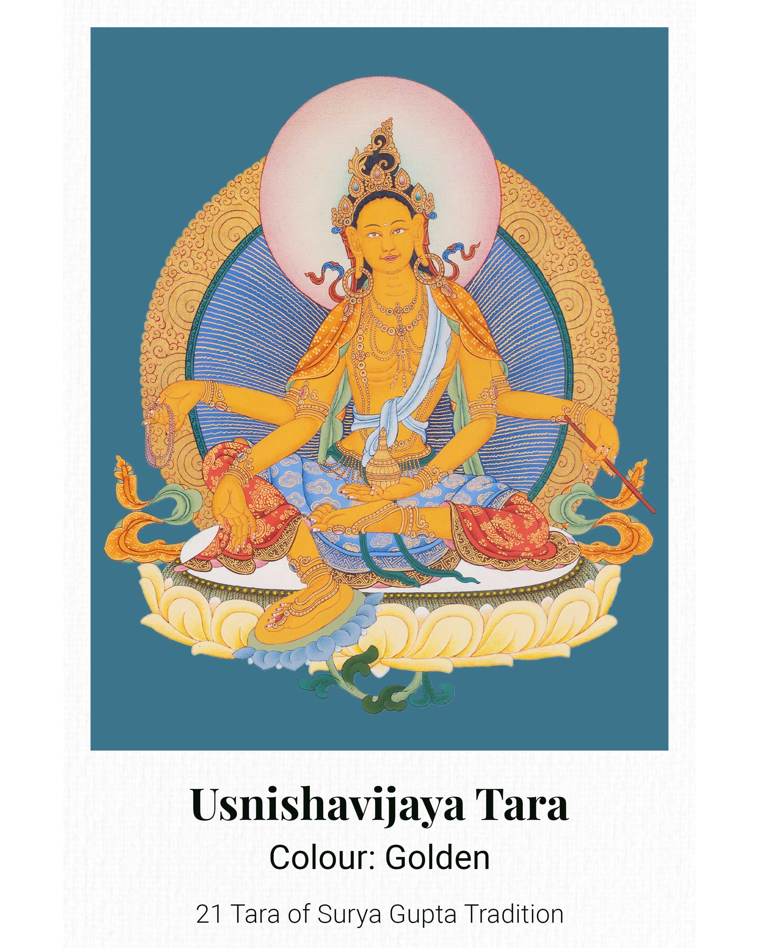 21 Tara Canvas Print | Spiritual Artwork of the 21 Transformative Forms of Goddess Tara