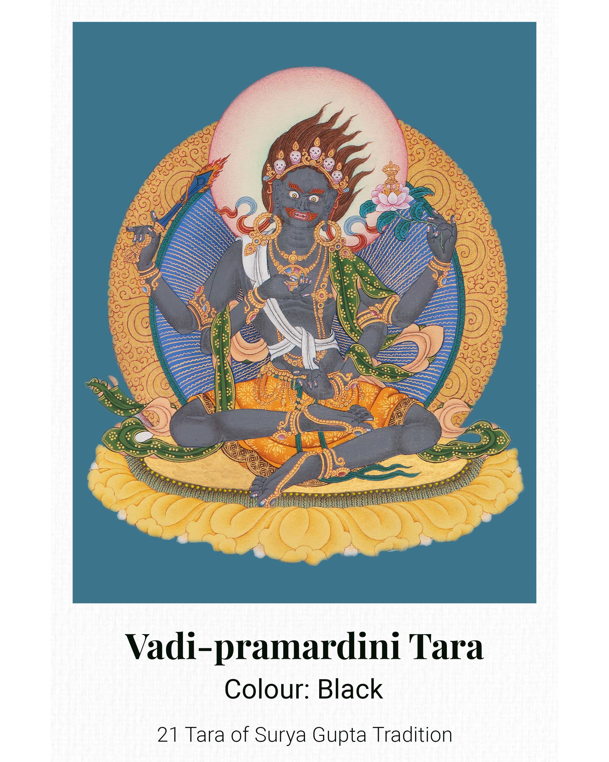 21 Tara Canvas Print | Spiritual Artwork of the 21 Transformative Forms of Goddess Tara