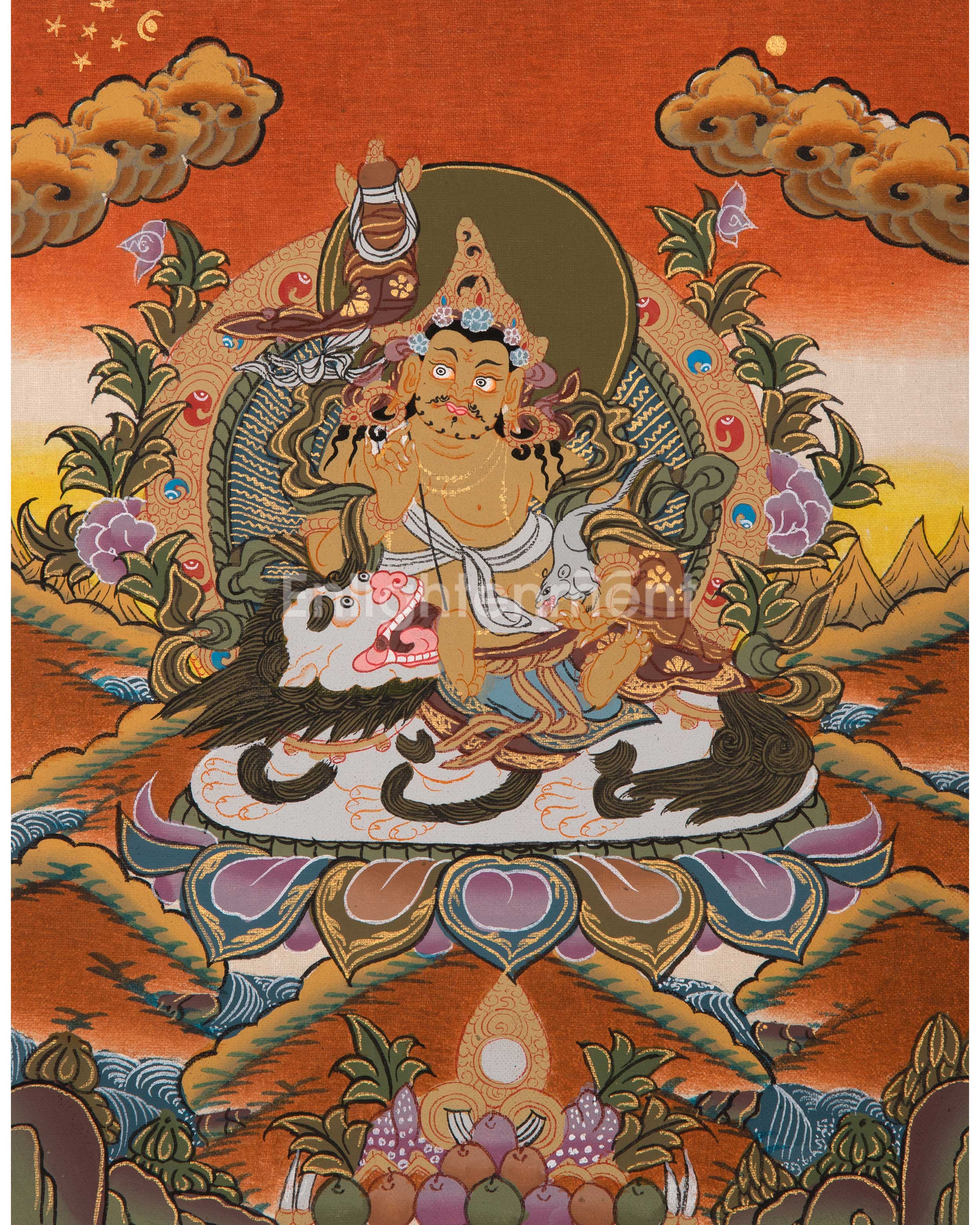Vaisravana Tibetan Thangka