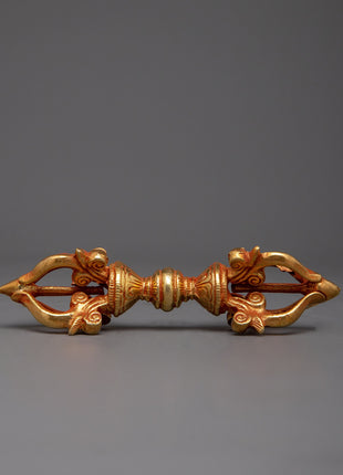 Gold-Plated Copper Vajra
