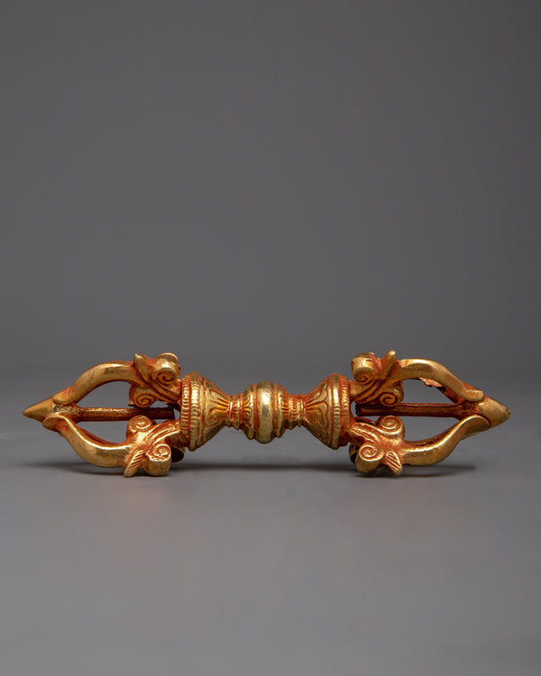Gold-Plated Copper Vajra
