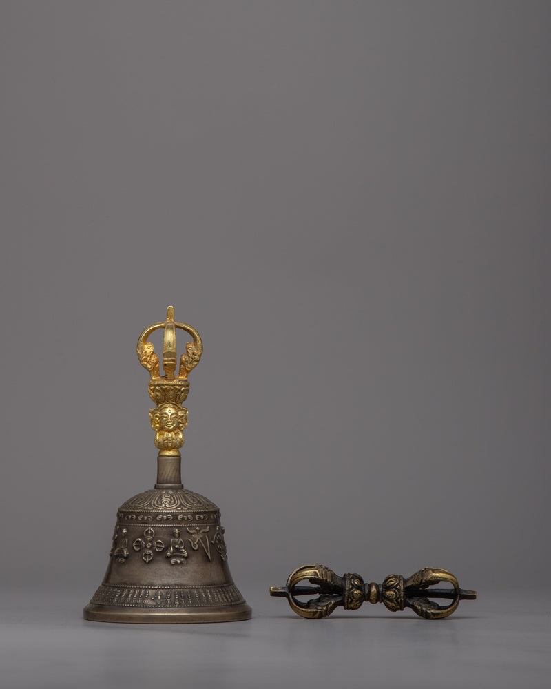 Buddhist Bell and Vajra Set