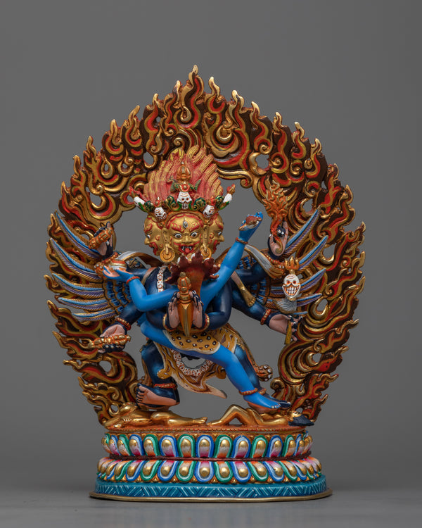 Vajra Kilaya Statue | Copper Body | 24K Gold Gilded.