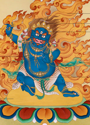 Feirce Power, Wrathful Compassion Vajrapani Thangka