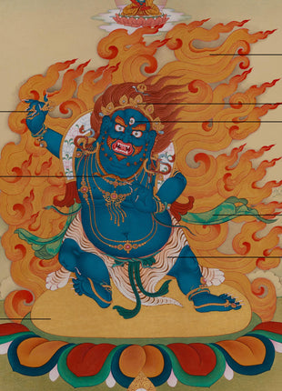Vajrapani: Shakyamuni’s Protector Thangka | Tibetan Dharmapala