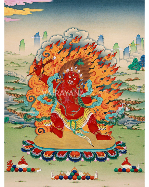 Spiritual Hayagriva Thangka Print