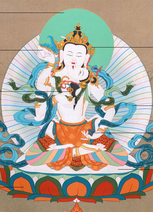 Yabyum Vajrasattva Thangka for Practice