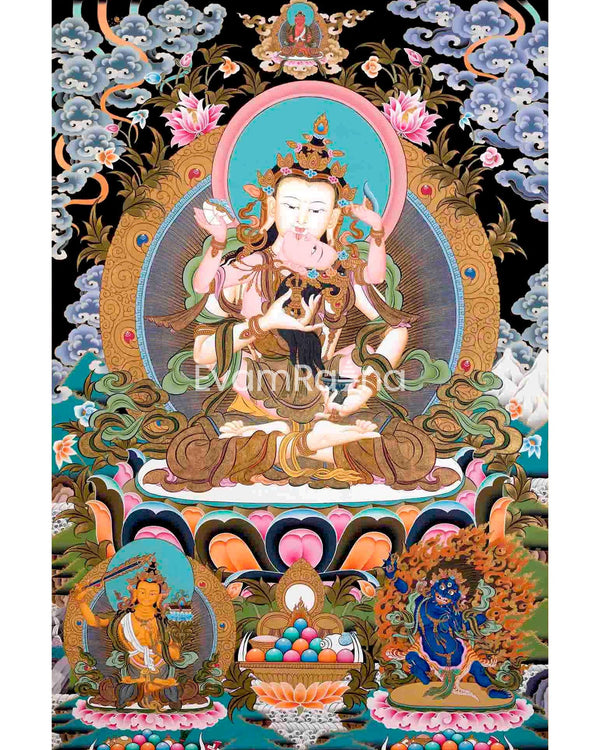 Vajrasattva Shakti Thangka