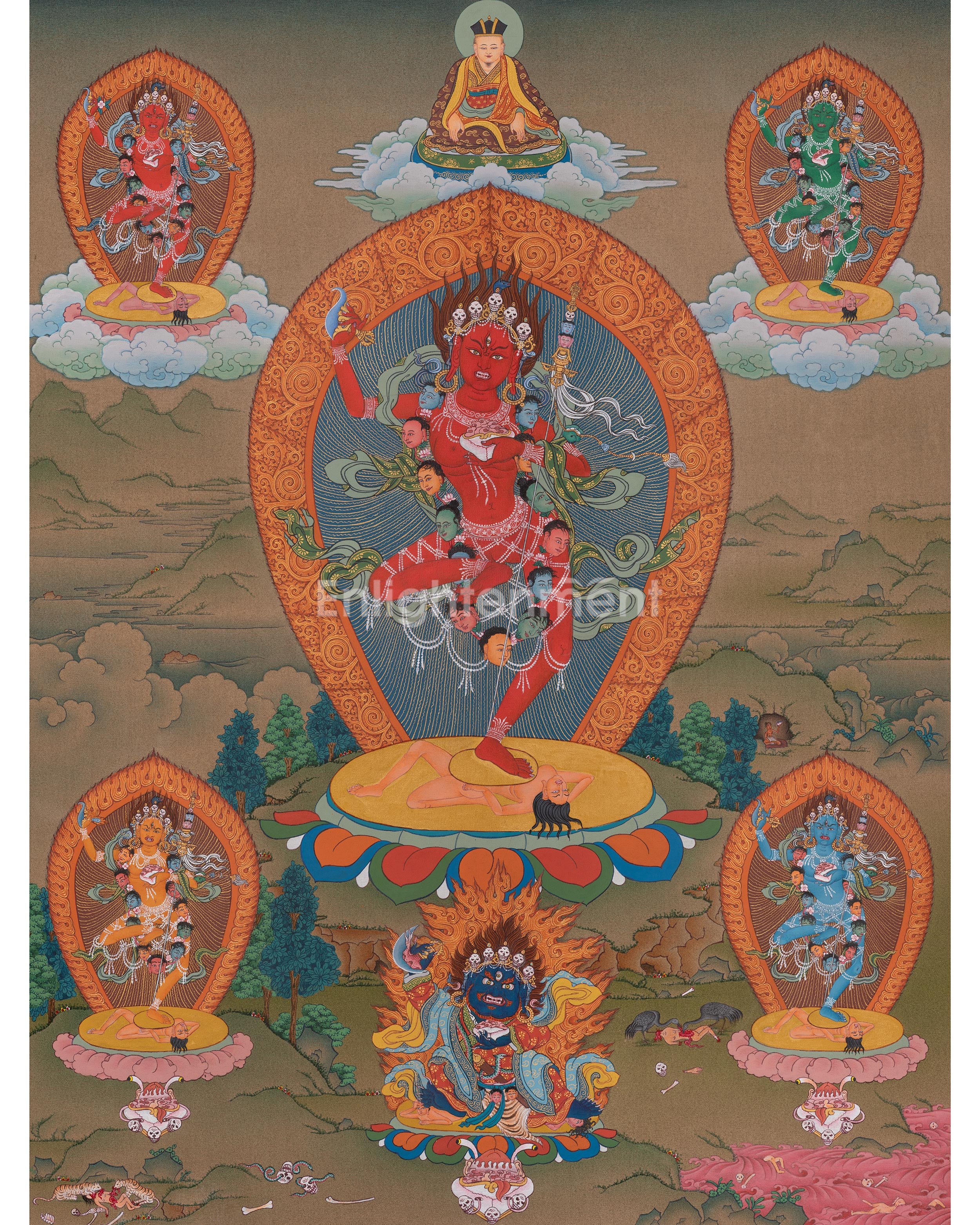 Vajravarahi Tibetan Thangka