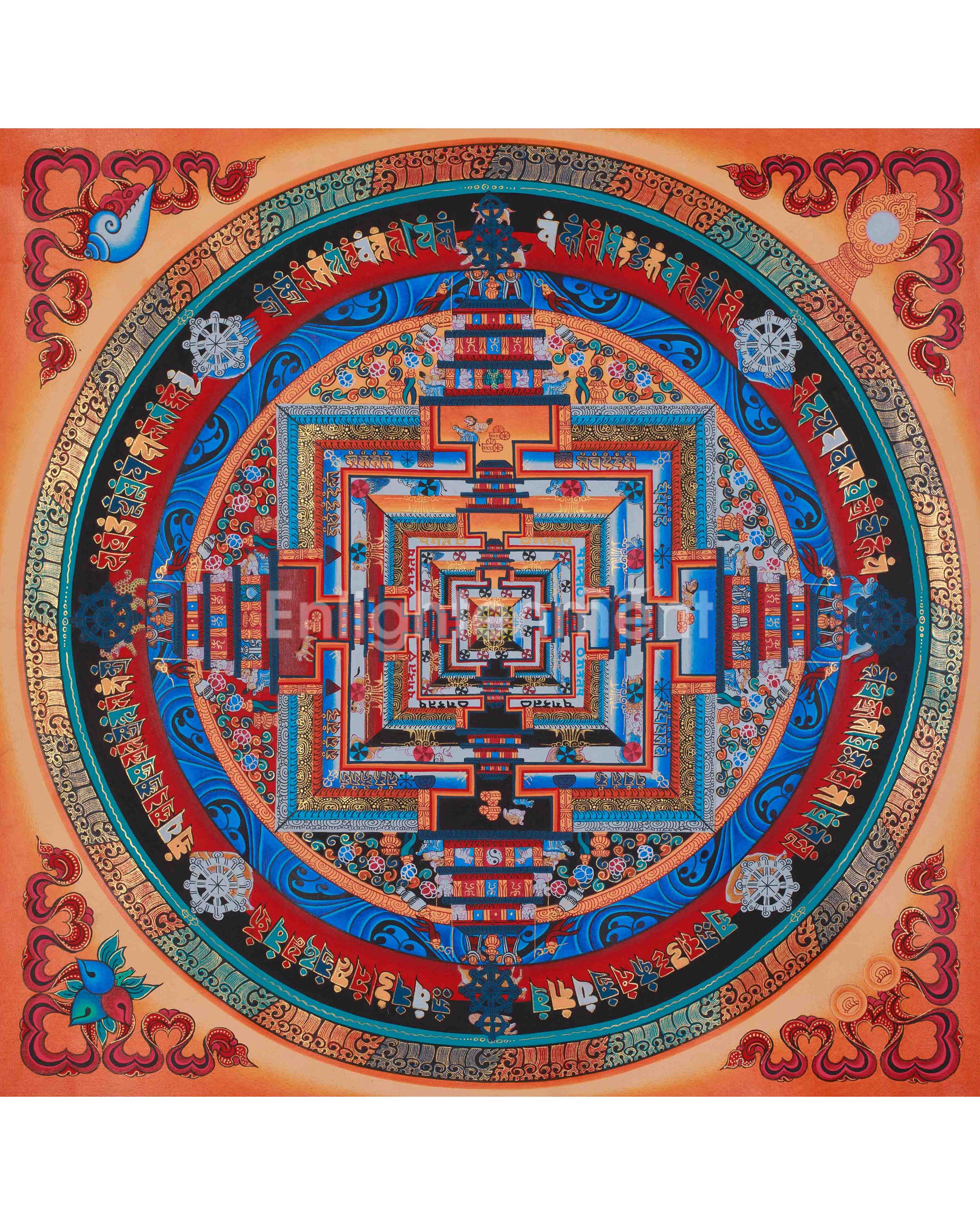 Vajrayana Kalachakra Mandala Art 
