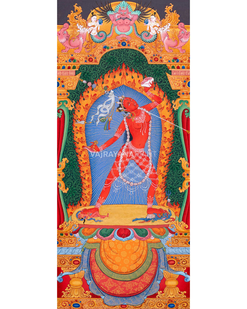 Divine Dakini Set Thangka Prints | Vajrayogini & Vajravarahi | Sacred Female Buddha Art