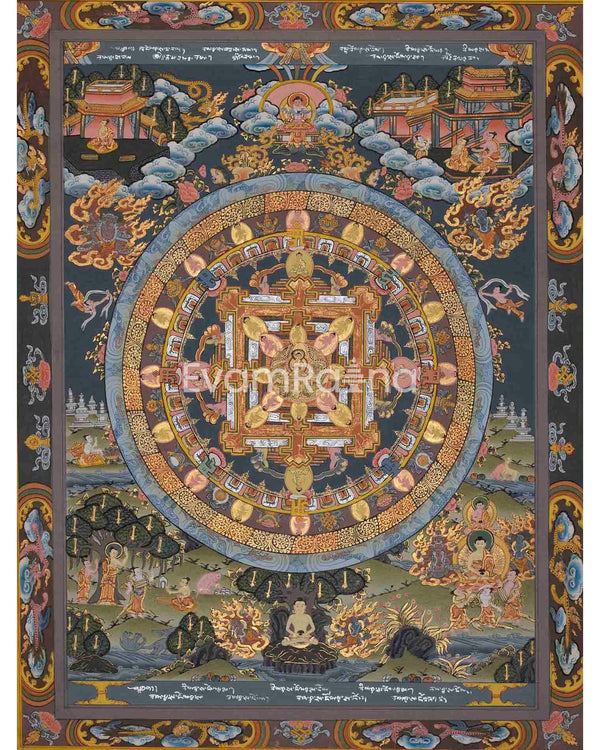 Vintage Buddha Mandala