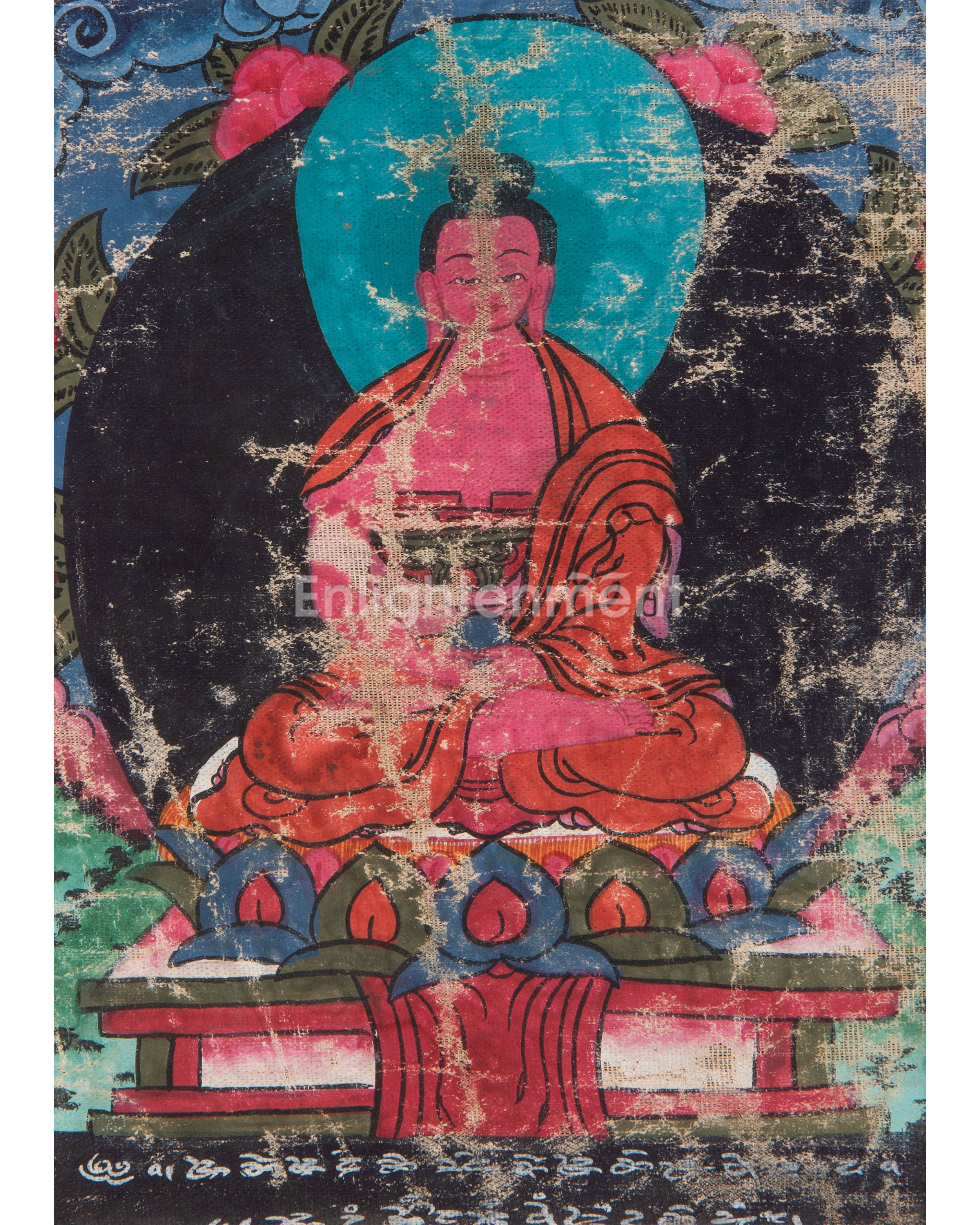 Vintage Amitabha Buddha Thangka 