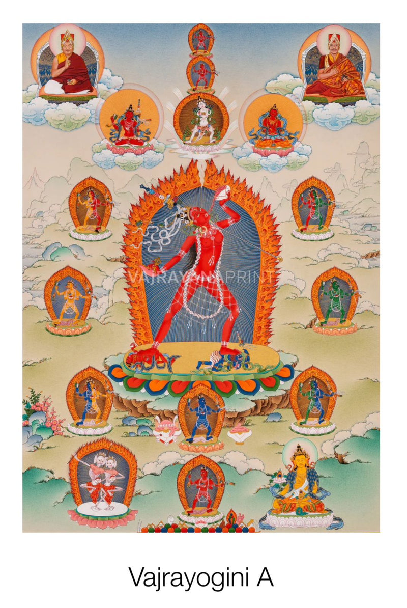 Thangka Prints with Brocades