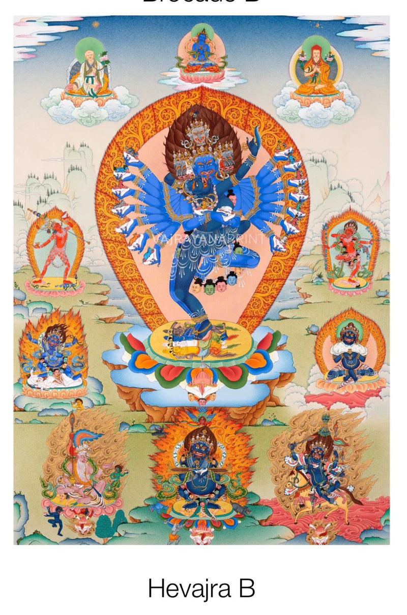 Thangka Prints with Brocades