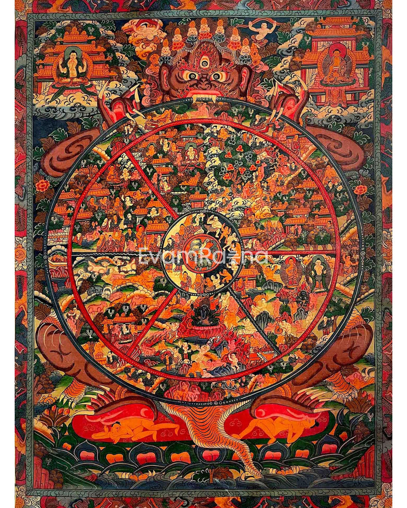 Wheel of Life Buddhist Painting