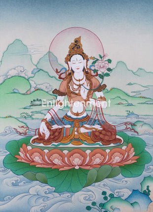 white tara thangka