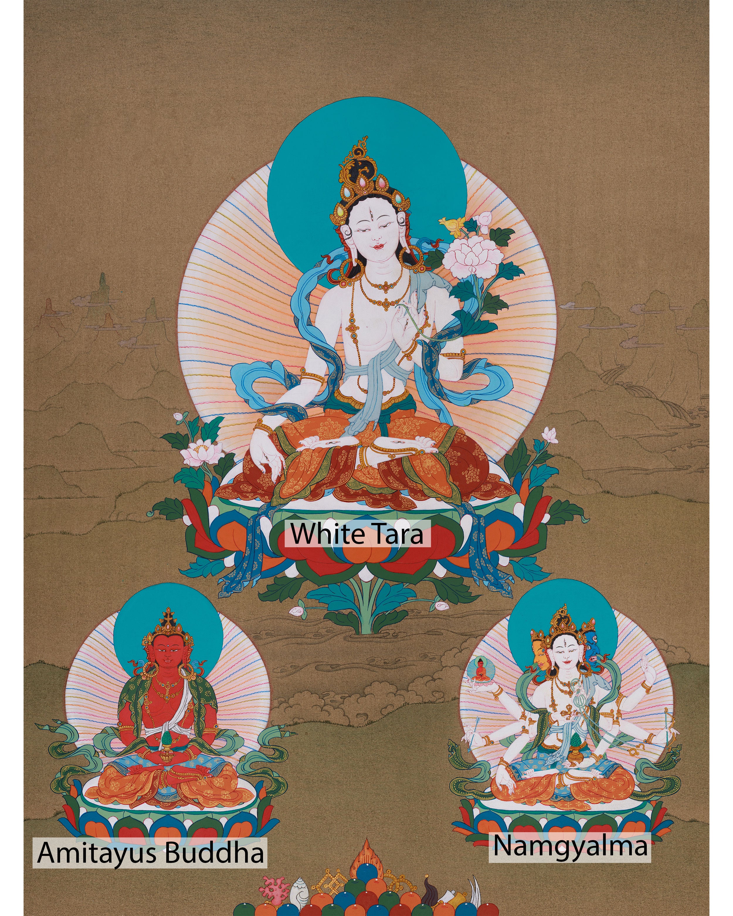 Bodhisattva of Longevity | Embrace the Blessings of White Tara, Amitayus & Namgyalma