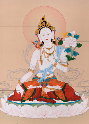 Wisdom and Compassion: Unveiling the Mystique of White Tara Thangka