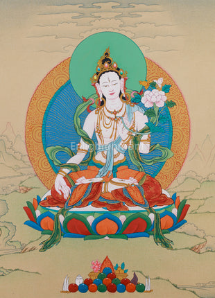 Goddess Tara Meditation Thangka | Protector of Sentient Beings